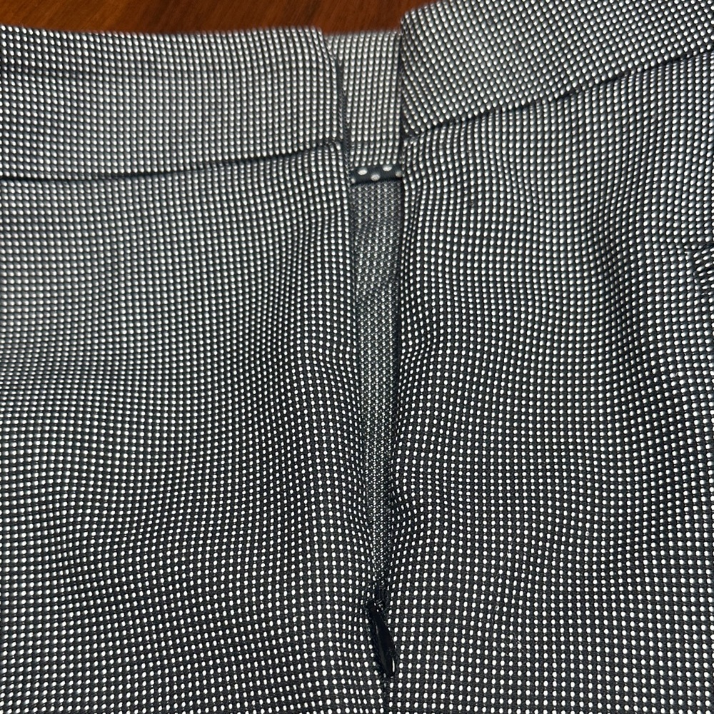 Emporio Armani Charcoal Dress Pants, micro gingham grey size S - Picture 7 of 10